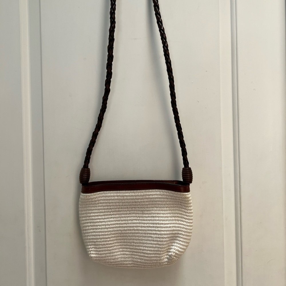 Alfredo Picchi woven leather crossbody purse